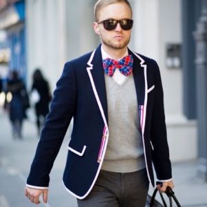 NWT Neiman Marcus Thom Browne #37 Wool Blazer